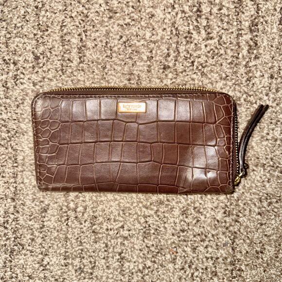 Kate Spade Rialto Place Neda Clutch Wallet Brown - Picture 5 of 8